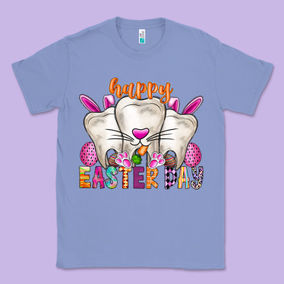 Happy Easter Classic Tee Designed By Cowhidedigitalart