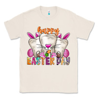 Natural Happy Easter Classic Tee - CowhideDigitalArt