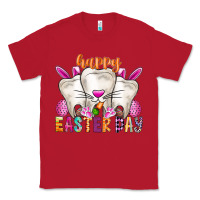 Red Happy Easter Classic Tee - CowhideDigitalArt