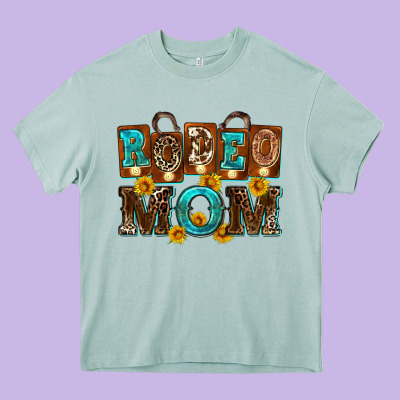 Rodeo Mom Heavy Core Tee Designed By Zillion Design Studio