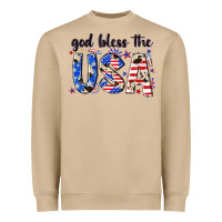 Mushroom god bless the usa Heavyweight Sweatshirt - NancyCooperArtShop