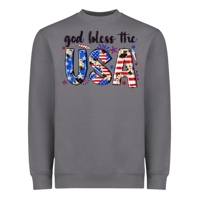 God Bless The Usa Heavyweight Sweatshirt by NancyCooperArtShop | Teevron