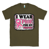 Army Green i wear pink for my mom breast cancer awareness Classic Tee - Jasminsmagicworld