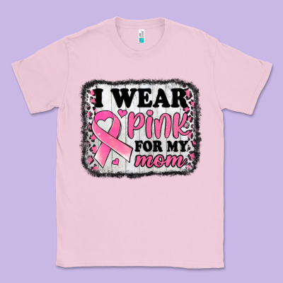 I Wear Pink For My Mom Breast Cancer Awareness Classic Tee Designed By Jasminsmagicworld