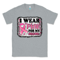 Heather Grey i wear pink for my mom breast cancer awareness Classic Tee - Jasminsmagicworld