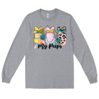 Heather Grey my peeps Long Sleeve Tee - MaliasSmallBusiness