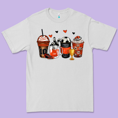 Soccer Coffee Cups Premium Tee Designed By Zillion Design Studio