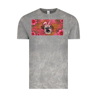 Cloud Rock easter heifer with bunny ears and glasses license plate Vintage Tee - Artiststas