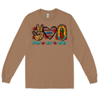 Toasted Coconut peace love lupita Long Sleeve Tee - JahusDesignShop