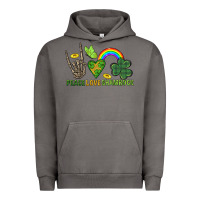 Pigment Tornado Peace Love Shamrock  St. Patrick's Day Urban Hoodie - CowGirlArtShop