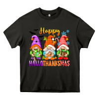 Asphalt happy hallothanksmas gnomes Heavy Core Tee - texasbilliewilder