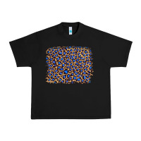 Black leopard with navy blue glitter Urban Heavy Tee - Artiststas
