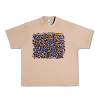 Burro leopard with navy blue glitter Urban Heavy Tee - Artiststas