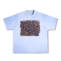 Grape Ice leopard with navy blue glitter Urban Heavy Tee - Artiststas