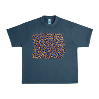 Midnight Navy leopard with navy blue glitter Urban Heavy Tee - Artiststas