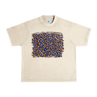 Leopard With Navy Blue Glitter Urban Heavy Tee | Teevron