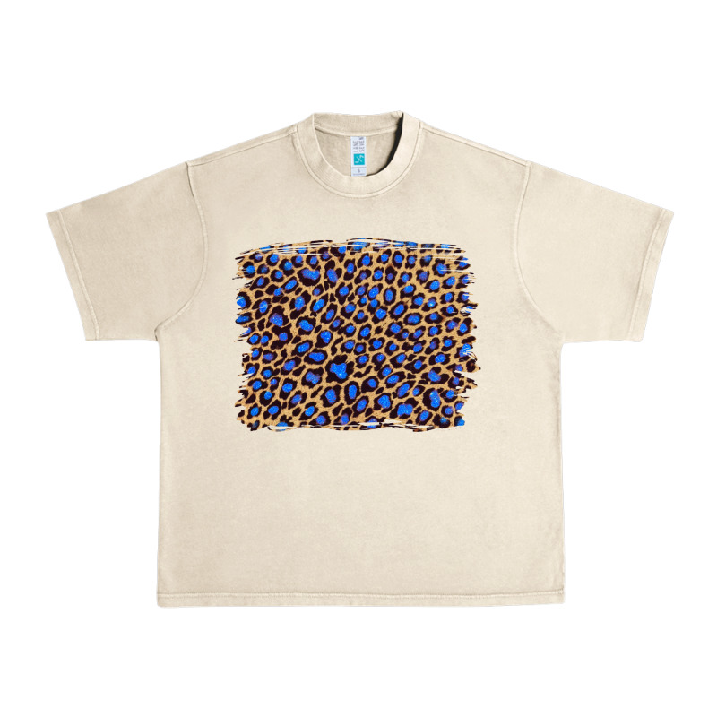 Leopard With Navy Blue Glitter Urban Heavy Tee by Artiststas | Teevron