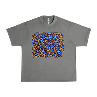 Tornado leopard with navy blue glitter Urban Heavy Tee - Artiststas