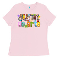 Bubblegum Pink maestra de arte Ladies Tee - texasbilliewilder