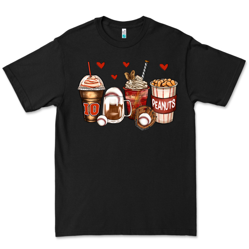 Baseball Coffee Cups Premium Tee by Zillion Design Studio | Teevron