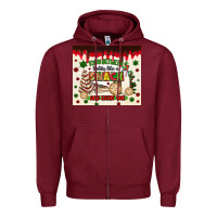 Burgundy torn between lookin like a snack and eatin one Zipper Hoodie - MaliasSmallBusiness