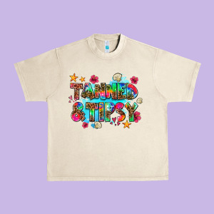 Tanned And Tipsy Urban Heavy Tee Designed By Adodesignshop