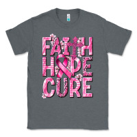 Charcoal Heather faith hope cure cancer Classic Tee - NancyCooperArtShop