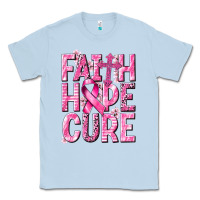 Dusty Blue faith hope cure cancer Classic Tee - NancyCooperArtShop