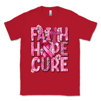 Red faith hope cure cancer Classic Tee - NancyCooperArtShop