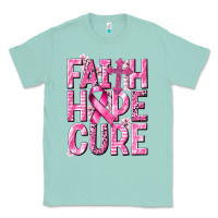 Seafoam faith hope cure cancer Classic Tee - NancyCooperArtShop