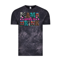 Cloud Black western mama needs a drink Vintage Tee - Artiststas