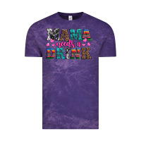Cloud Purple western mama needs a drink Vintage Tee - Artiststas