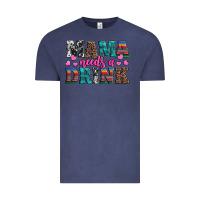 Vintage Denim western mama needs a drink Vintage Tee - Artiststas