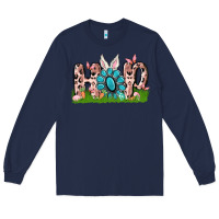 Navy hop rabbit Long Sleeve Tee - MaliasSmallBusiness
