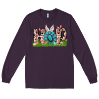 Plum hop rabbit Long Sleeve Tee - MaliasSmallBusiness