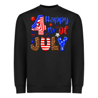 Black happy 4th of july Heavyweight Sweatshirt - NancyCooperArtShop