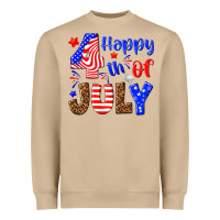 Mushroom happy 4th of july Heavyweight Sweatshirt - NancyCooperArtShop