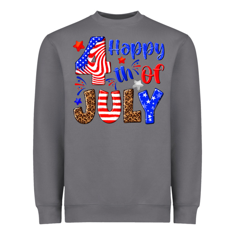 Happy 4th Of July Heavyweight Sweatshirt by NancyCooperArtShop | Teevron