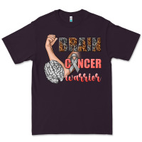 Plum brain cancer warrior Premium Tee - texasbilliewilder