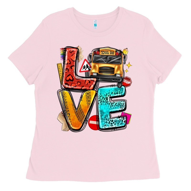 Love School Bus Ladies Tee by texasbilliewilder | Teevron