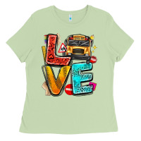 Matcha love school bus Ladies Tee - texasbilliewilder