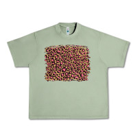 Oil Green leopard with pink glitter Urban Heavy Tee - Artiststas