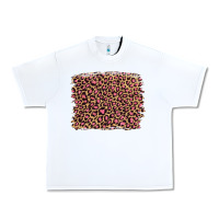 White leopard with pink glitter Urban Heavy Tee - Artiststas