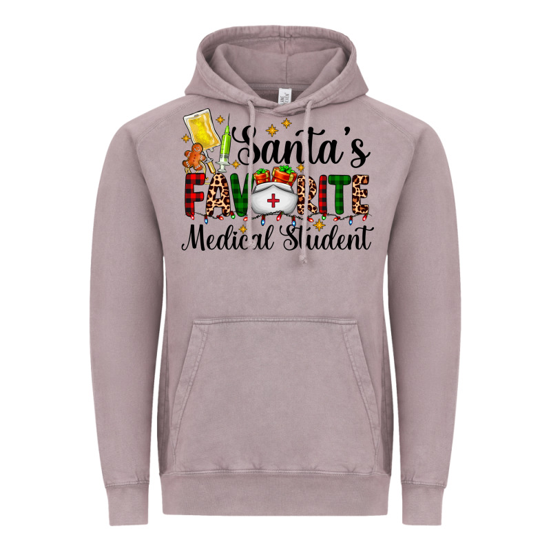 Santa's Favorite Medical Student Vintage Hoodie by AdoDesignShop | Teevron