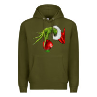 Army Green Christmas Character Premium Hoodie - NancyCooperArtShop