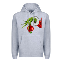 Heather Grey Christmas Character Premium Hoodie - NancyCooperArtShop