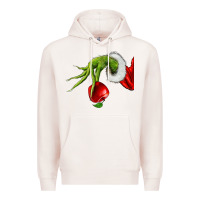 Pale Pink Christmas Character Premium Hoodie - NancyCooperArtShop