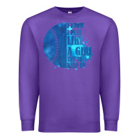 Purple I Know I Play Like A Girl Try To Keep Up Softball Premium Sweatshirt - Bettercallsaul
