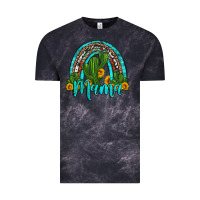 Cloud Black western cactus and sunflower mama rainbow Vintage Tee - Artiststas