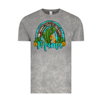 Cloud Rock western cactus and sunflower mama rainbow Vintage Tee - Artiststas